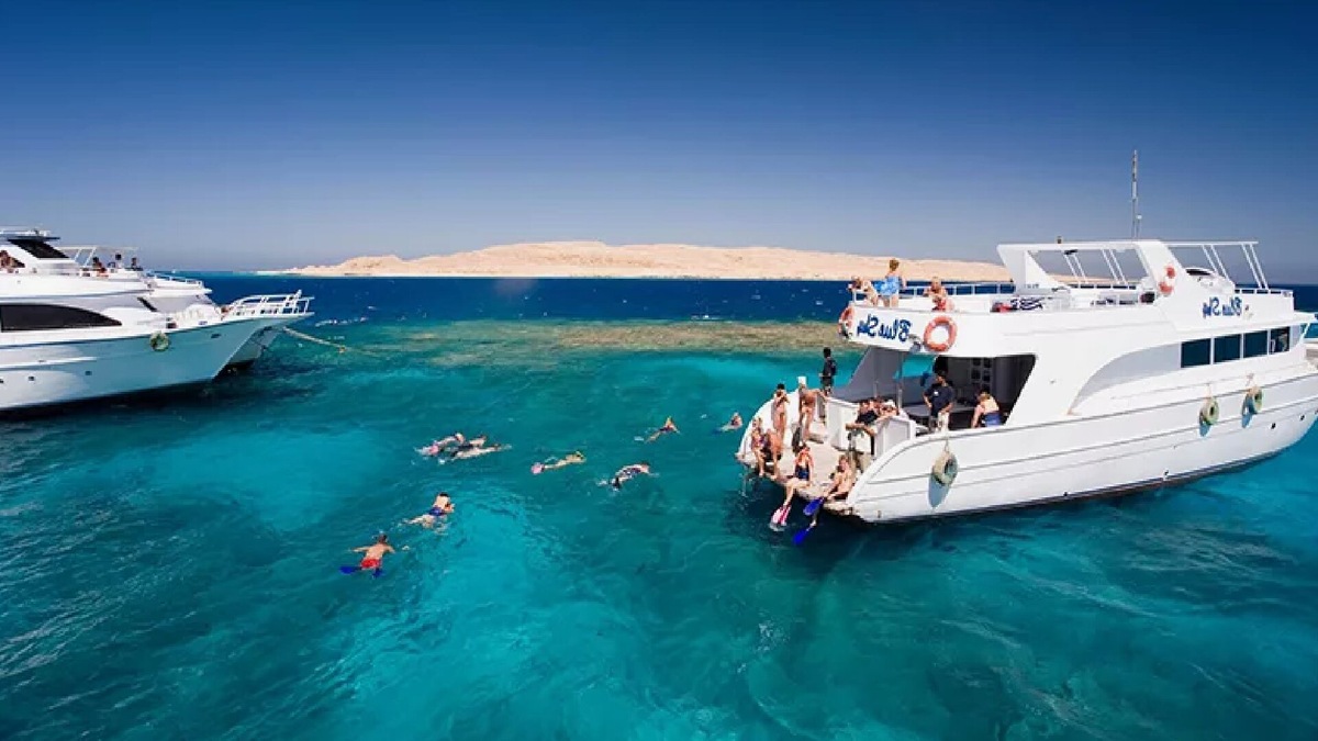 Снорклинг с яхт в Египте.