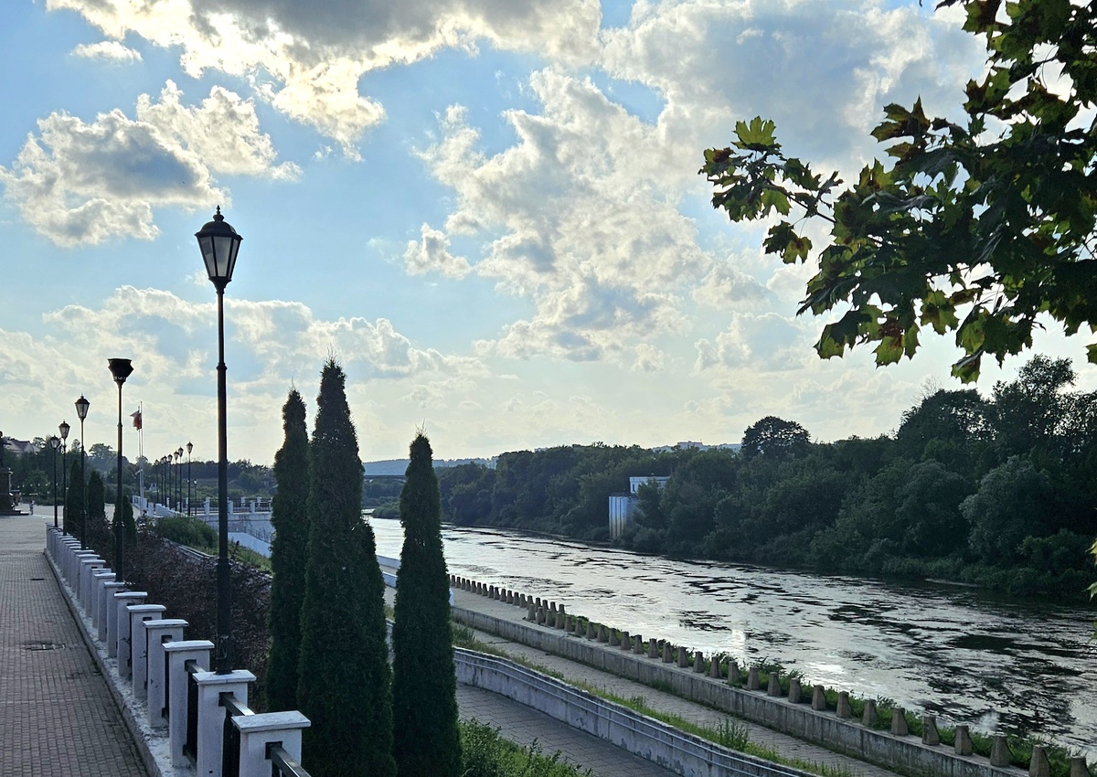 Набережная Днепра в Смоленске.