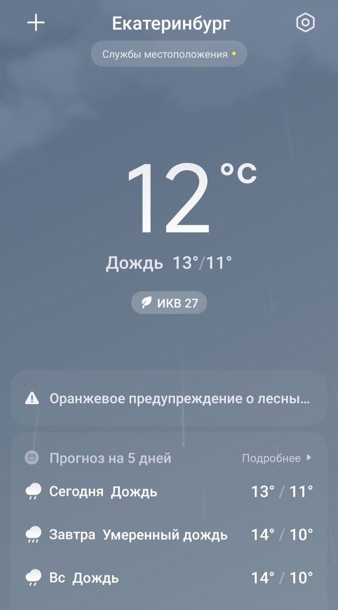 Наша июльская погодка