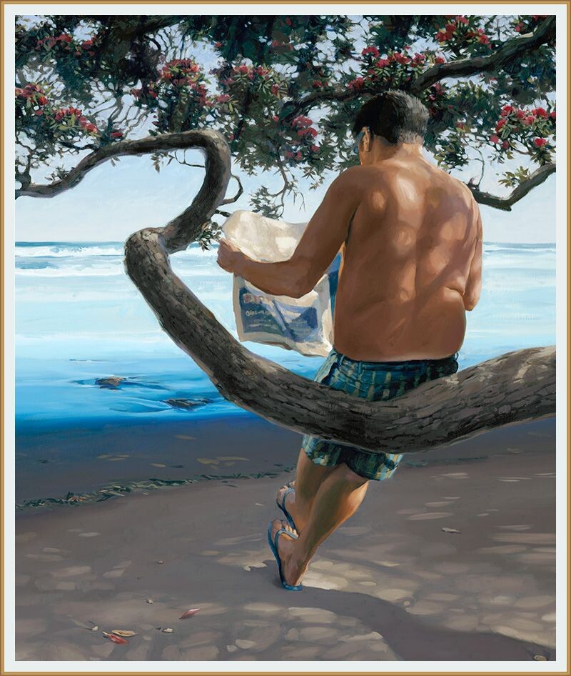 Картина художника Барри Росса Смита  / Barry Ross Smith под названием " В тени дерева "