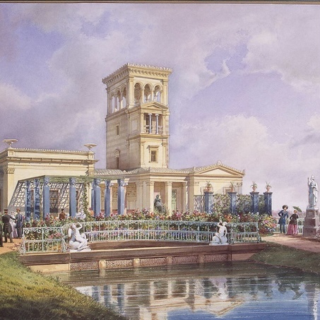 Розовый павильон. 1848 год. Архитектор А. И. Штакеншнейдер