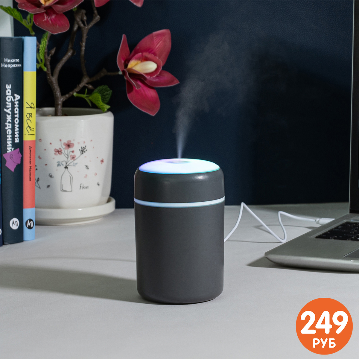 Увлажнитель воздуха с подсветкой (249 ₽) ЛК: 5013466