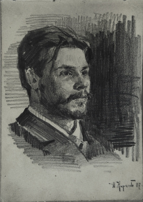 Возможный портрет архитектора В.М. Борина.  Башкирский Государственный музей. Изображение конца 1980-х