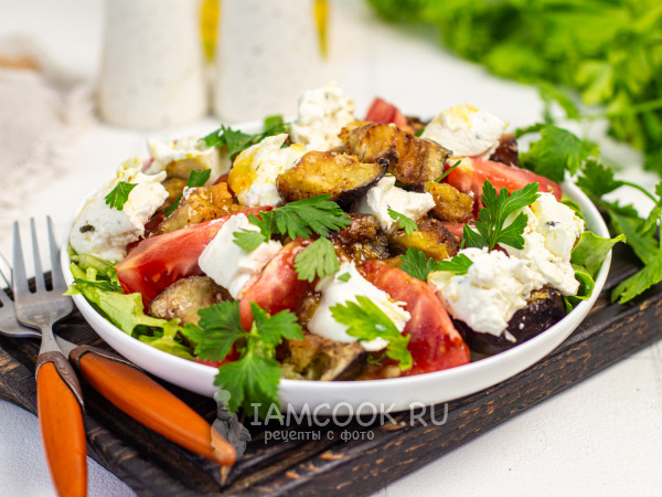 Хрустящие баклажаны с вкуснейшей заправкой - салат просто бомба!