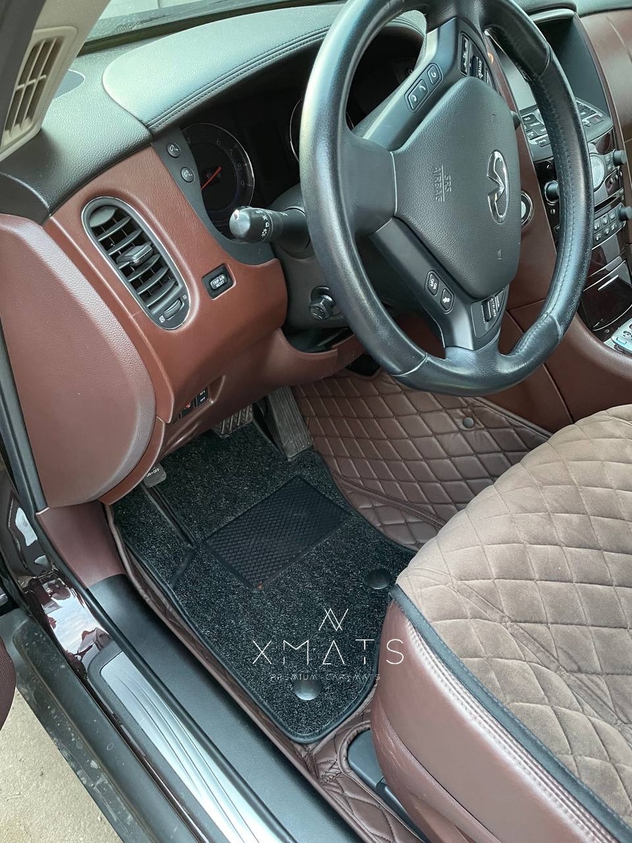 Коврики из экокожи в салон на Infiniti EX