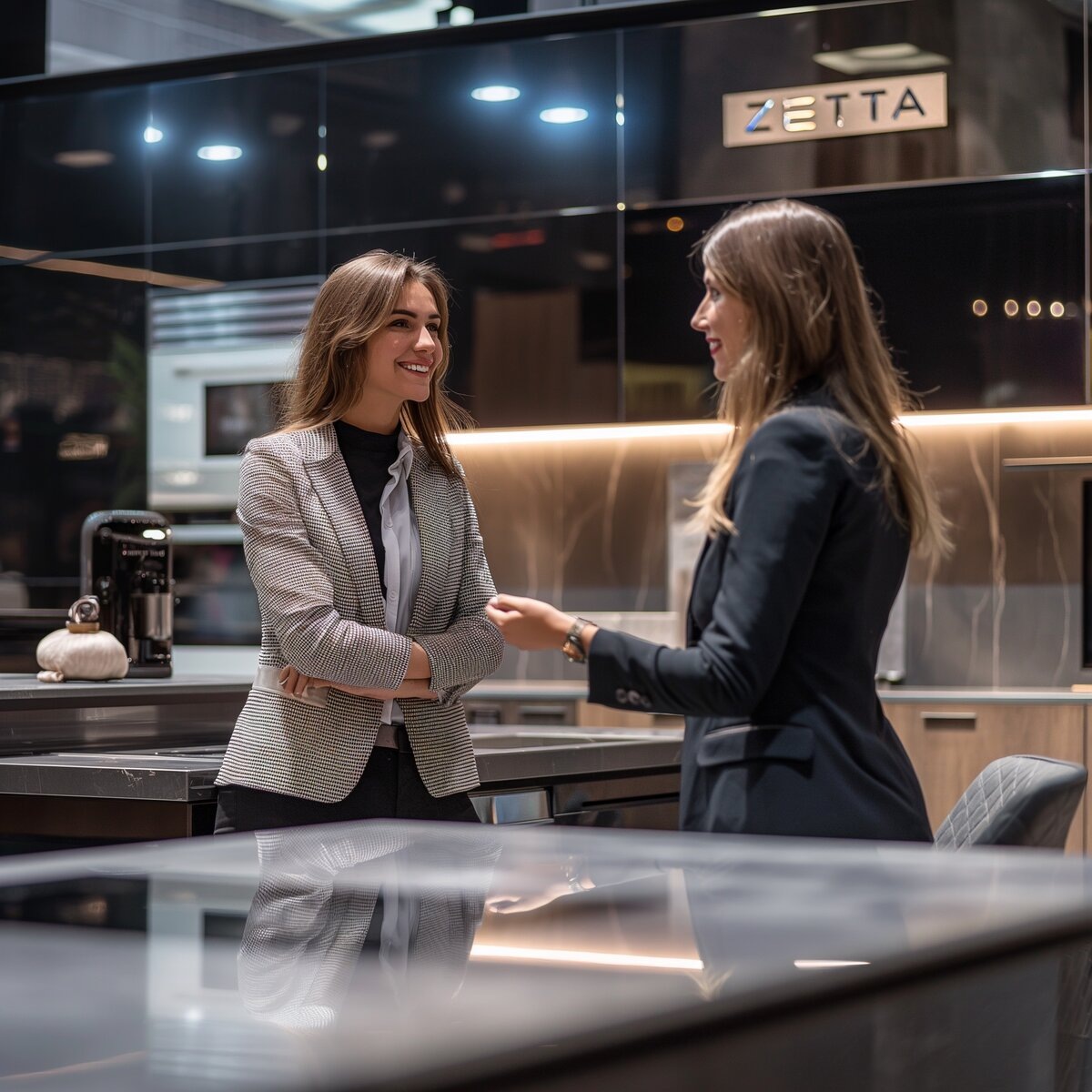 В шоуруме московской кухонной компании