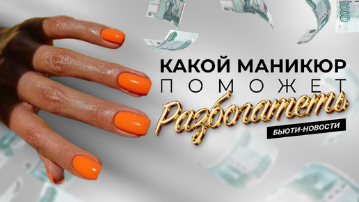 Денежный цвет маникюра на август 2025