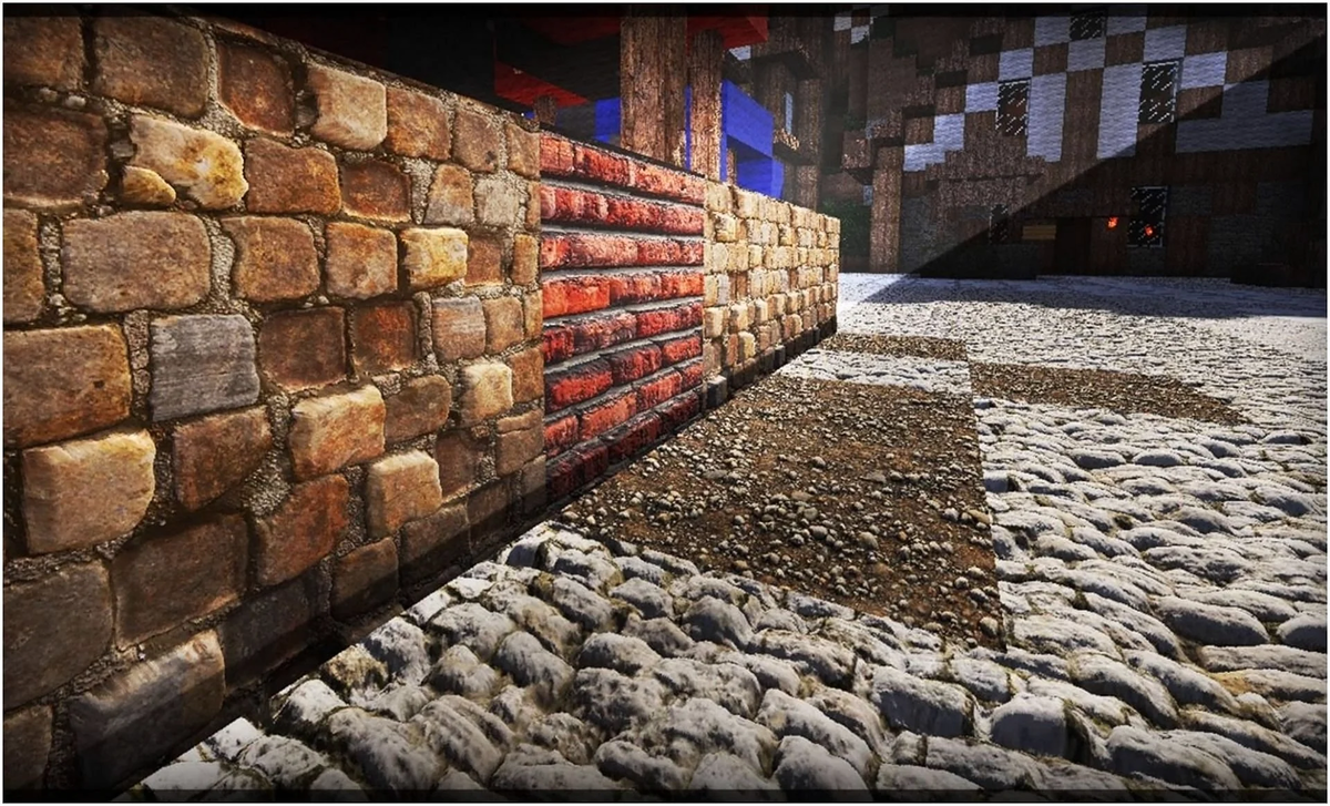 Применение гипертекстур в Minecraft.