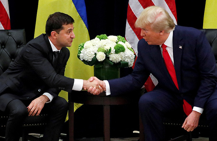    Владимир Зеленский и Дональд Трамп. Архив.Jonathan Ernst/Reuters