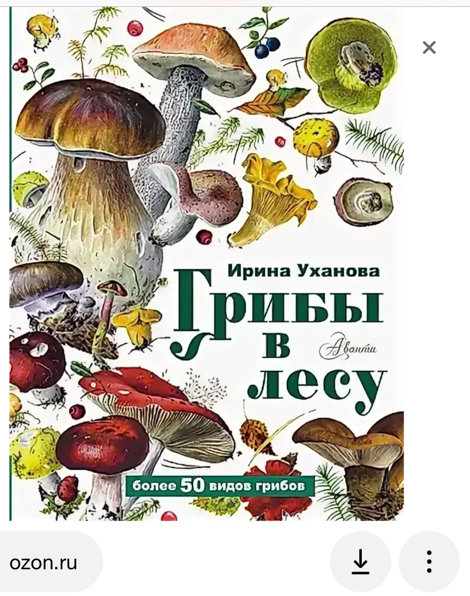 Книга недавно вышла, уверенное знание 50 видов грибов - хороший багаж для начинающих и даже кончающих грибников….