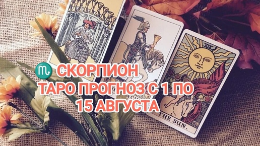 ♏ СКОРПИОН 🔮 ТАРО ПРОГНОЗ С 1 ПО 15 АВГУСТА 2024💫