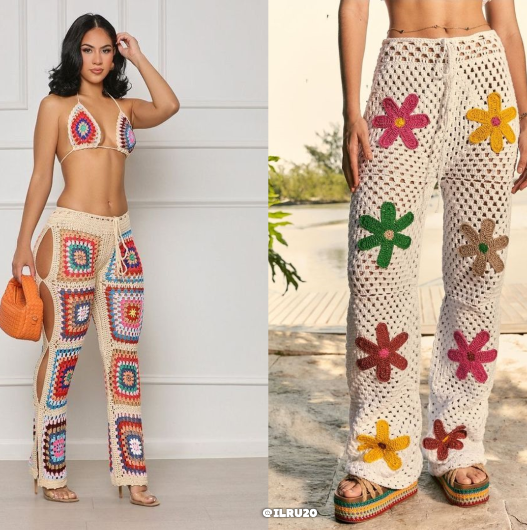 вязаные брюки женские