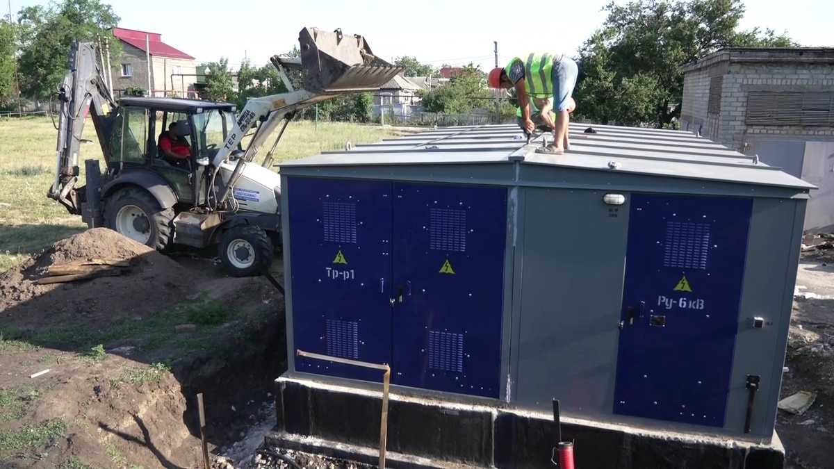    Югорчане вводят новые электроподстанции в Макеевке