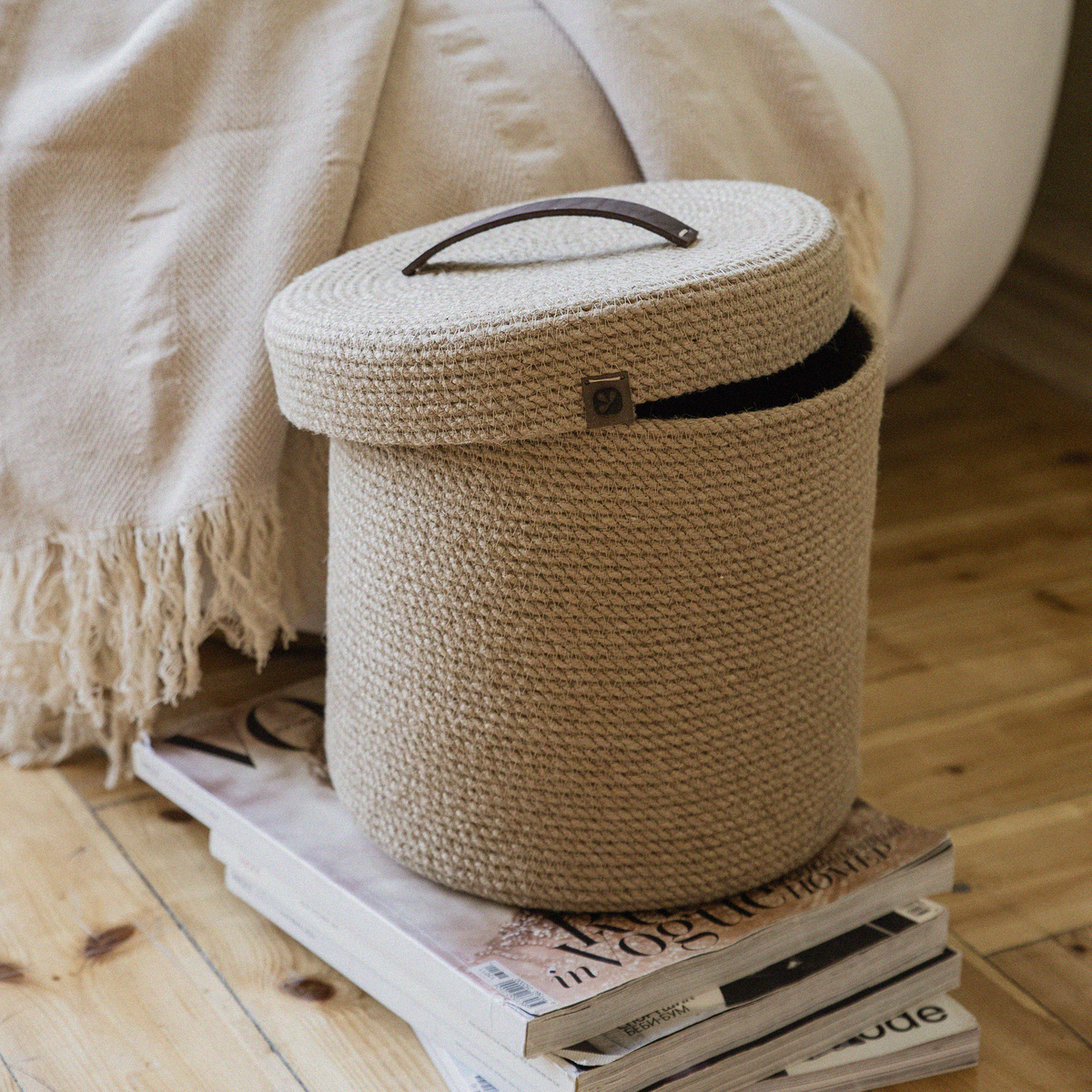 Корзина из джута большая