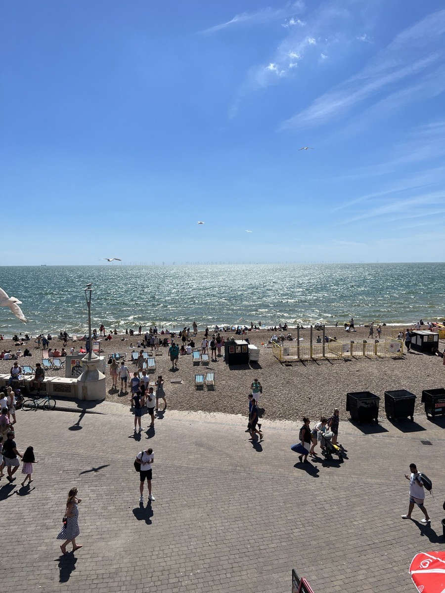 Пляж в Брайтоне. Южная Англия. Личные фото