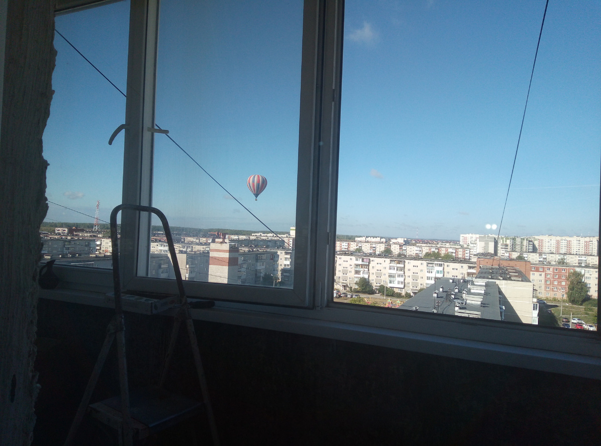 Фото автора. Вид из окна новой квартиры.