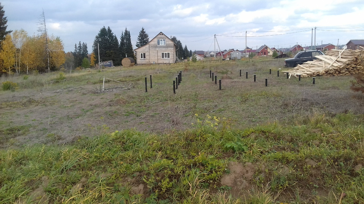 Начало строительства, осень 2019 г. 