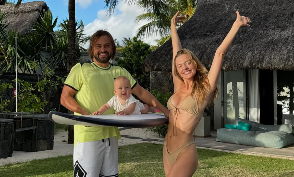 Сергей Косенко, Александра Белякова и их сын