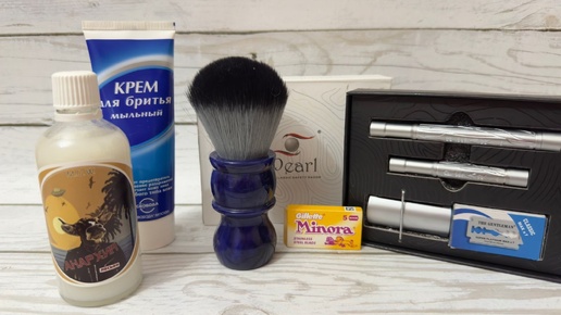 Почти Muehle Companion-Pearl Shaving, Крем для бритья мыльный, Gillette Minora, MOW Анархия, Yaqi