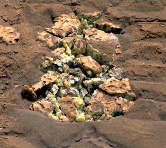 Самородная сера обнаруженная марсоходом НАСА «Curiosity»