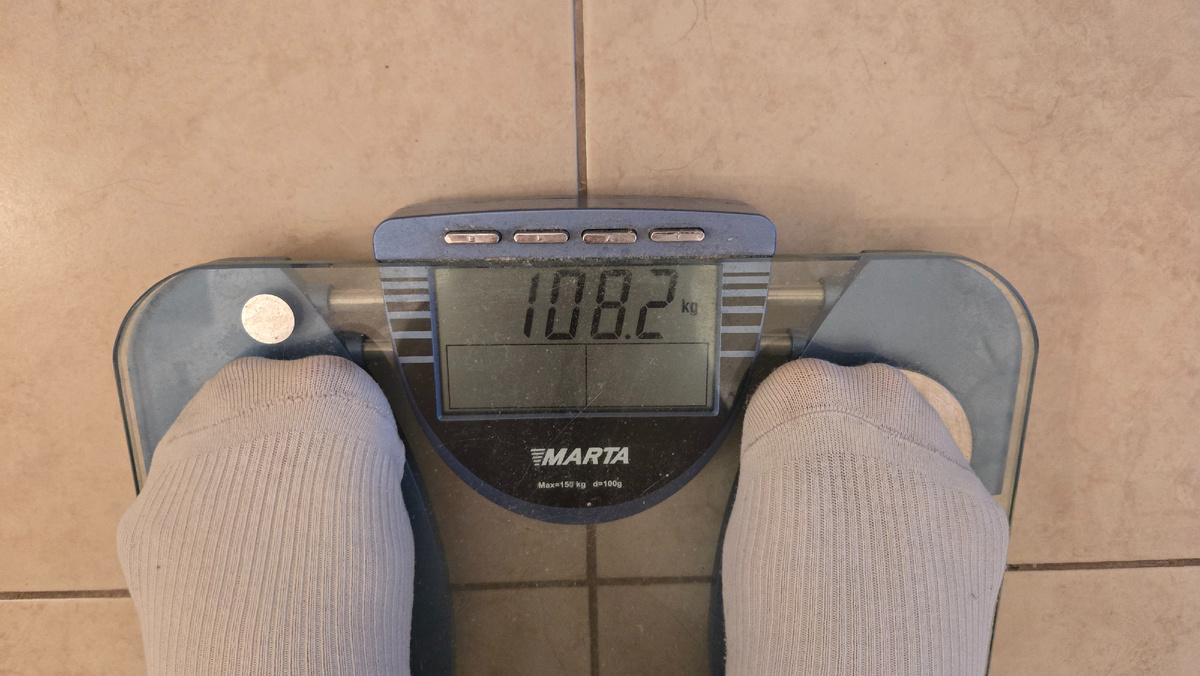 Мой вес сегодня с утра.... Это рекорд....