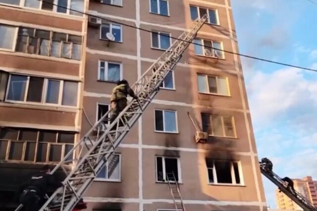    Пожар в доме в Ульяновске Фото: ГУ МЧС по Ульяновской области