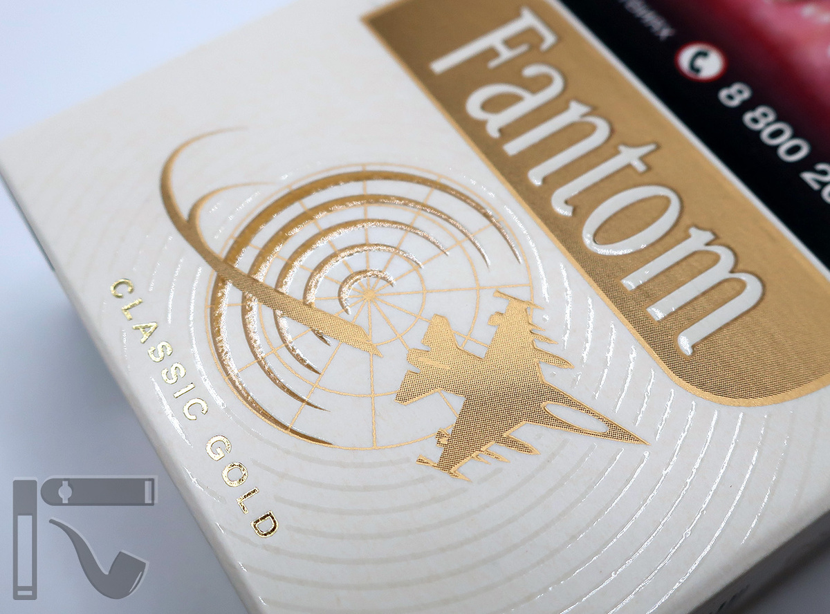 Сигареты Fantom Classic Gold. Фото: © канал "Уголок Курильщика"
