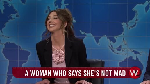 Weekend Update: Женщина, утверждающая, что она не злится. Шоу Saturday Night Live на русском