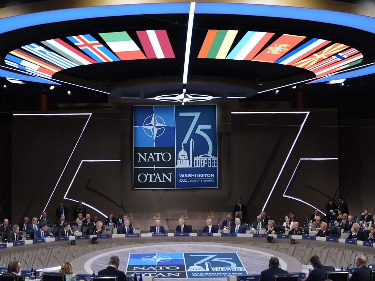    Открытие саммита НАТО в Вашингтоне © AP Photo / Evan Vucci