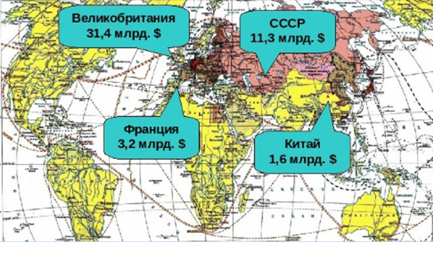Основные страны, подключенные в программу Ленд-лиз