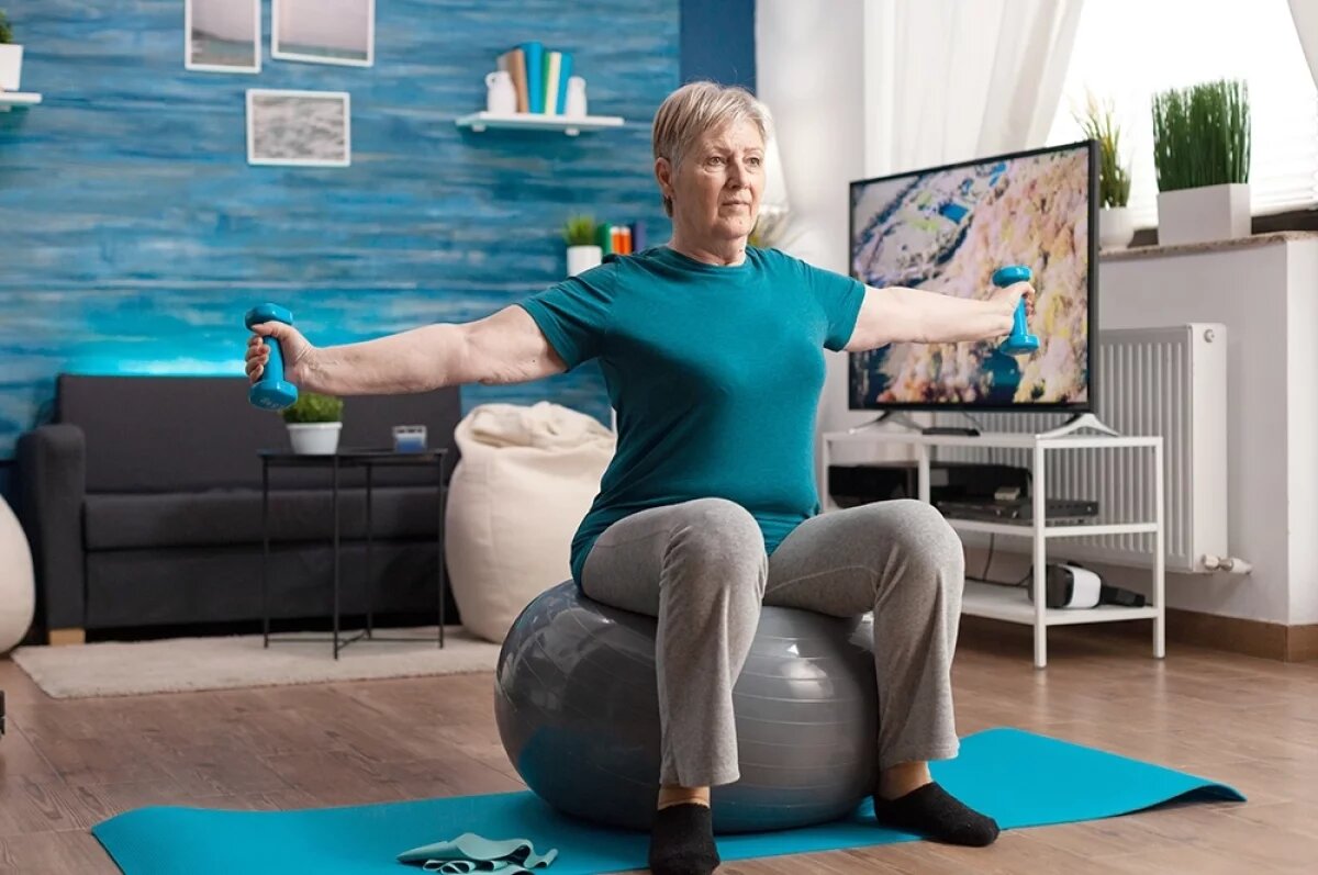    Грамотная физическая нагрузка продлевает активное долголетие.