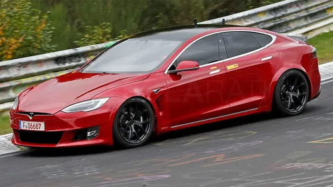 Tesla Model S Plaid+ на испытаниях