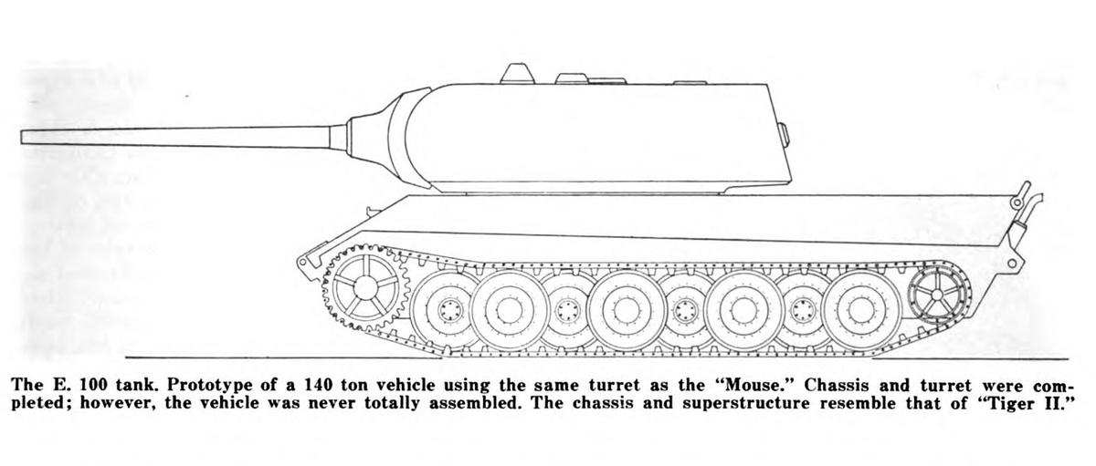 Таким E-100 видели авторы американского журнала Armor за 1958 год.