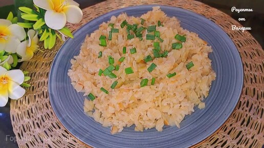 Тушёная капуста с рисом простой и вкусный рецепт.