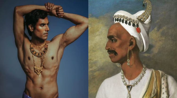 Сегодня индийские мужчины продолжают носить украшения, как делали это их предки тысячи лет назад. Изображение: homegrown.co.in