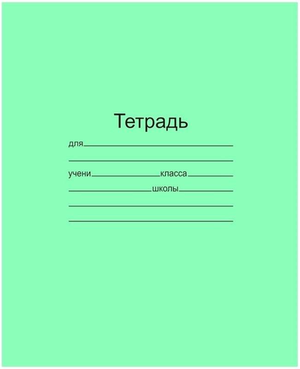 Типичная тетрадка российских школьников.