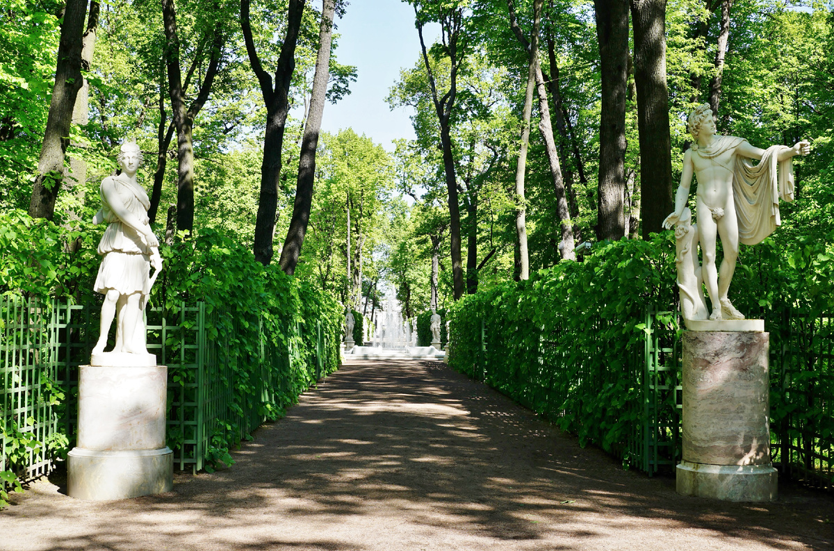 Аллеи и скульптуры Летнего сада. Фото автора.