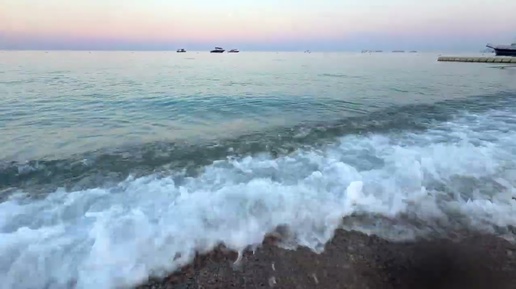 пустые пляжи в Турции и только звук теплого СРЕДИЗЕМНОГО МОРЯ // видео релакс