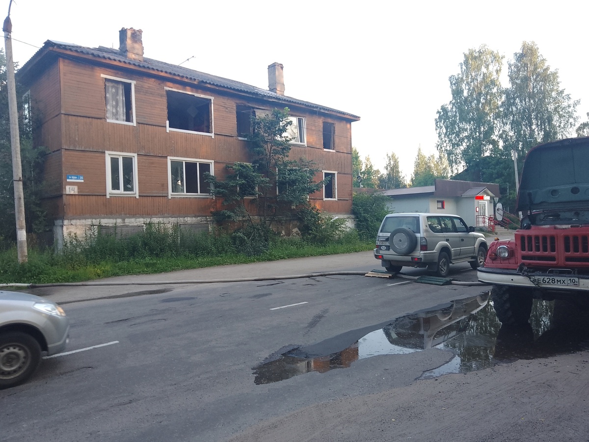    Квартира загорелась в Суоярви в доме, где никто не живетГКУ РК ОПС по Суоярвскому муниципальному округу