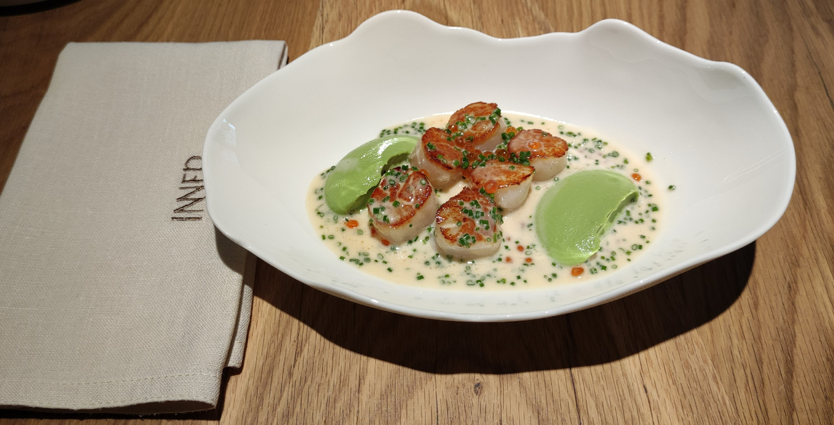 Гребешок на гриле 