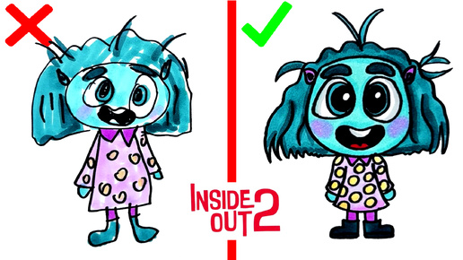 Как нарисовать ЗАВИСТЬ правильно и неправильно - Inside Out 2