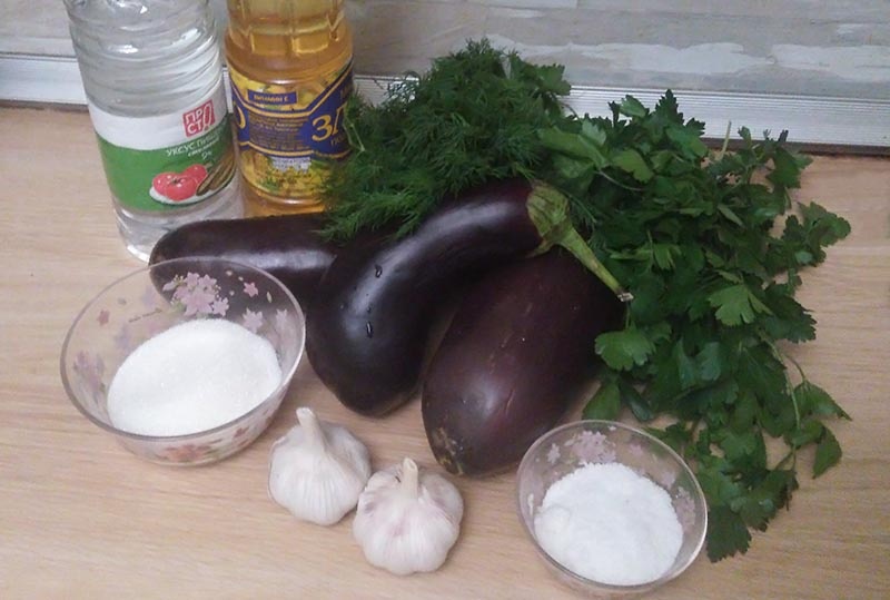 Необходимые продукты для заготовки