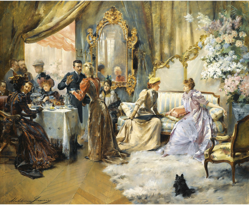 Five o’clock dans le salon des dames. Madeleine Lemaire (1891г.)