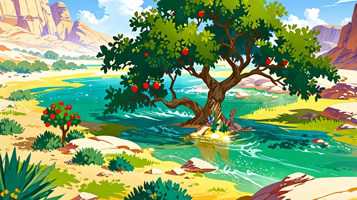 И будет он как дерево, посаженное при потоках вод, которое приносит плод свой во время свое, и лист которого не вянет; и во всем, что он ни делает, успеет.  Псалтирь 1:3