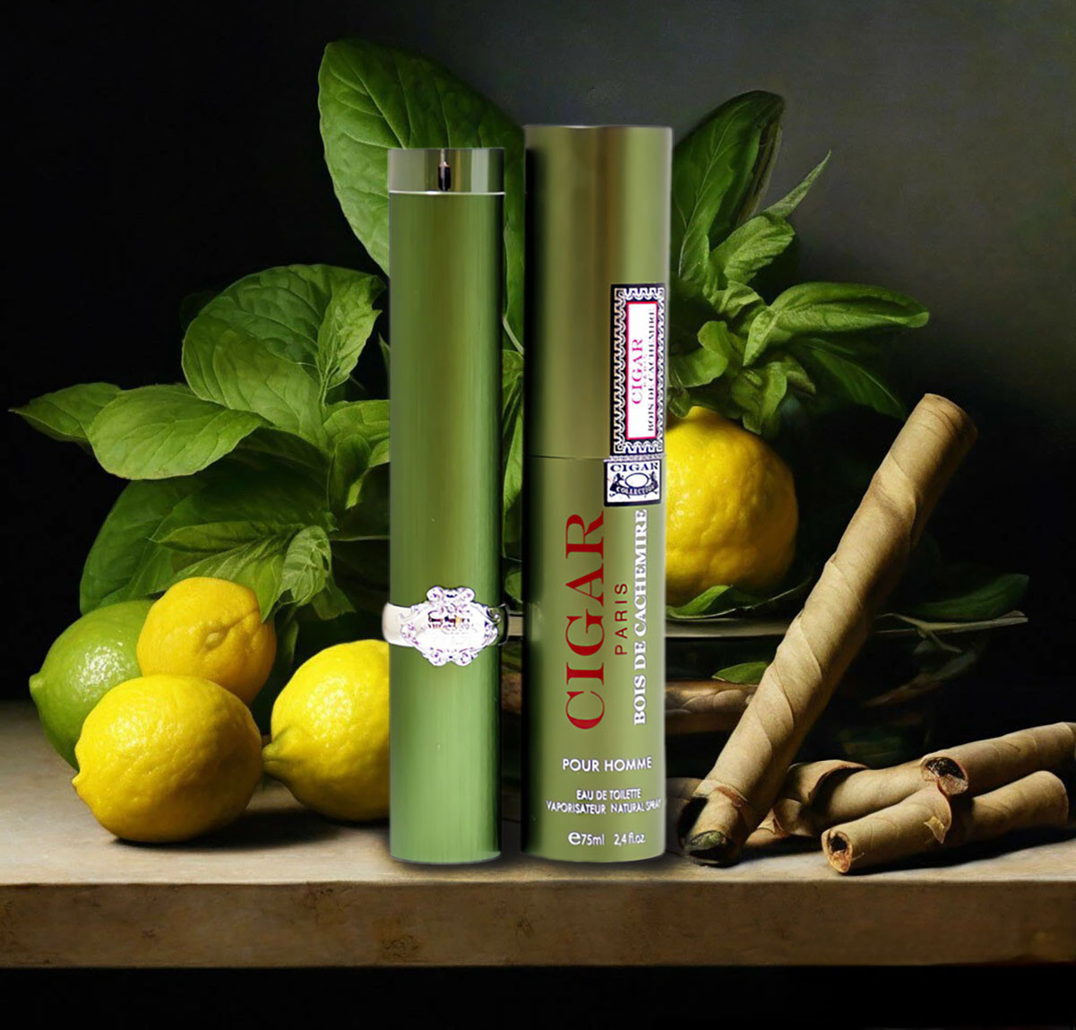 группа: древесные, цветочные, мускусные верхние ноты: бергамот, ревень, арбуз, лотос средние ноты: шалфей, кашемировое дерево, морская вода, белая роза, ирис базовые ноты: серая амбра, бобы тонка, дубовый мох, мускус выпущен в 2014 году