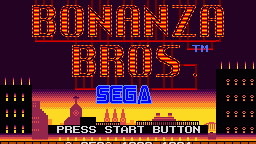 Bonanza Bros. | intro Sega Mega Drive (Genesis).