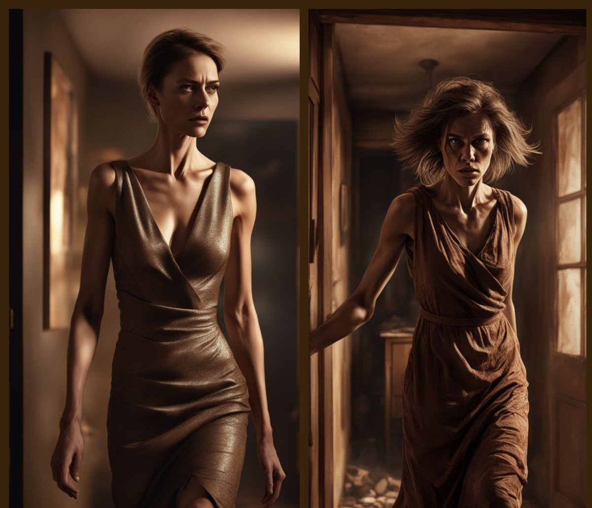 Агата до замужества и сейчас