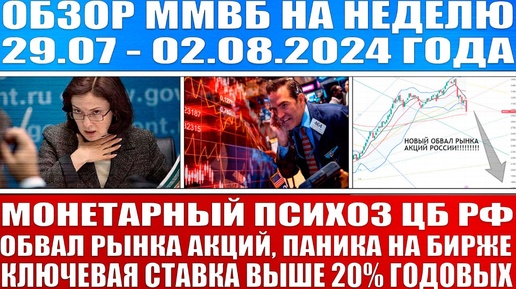 Гигантский обзор рынка / Монетарный психоз Цб Рф / Обвал рынка акций! Тотальный рост рубля!