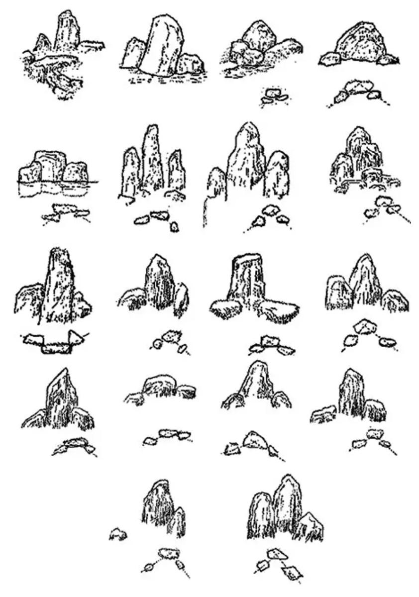 Типичные формы из камней