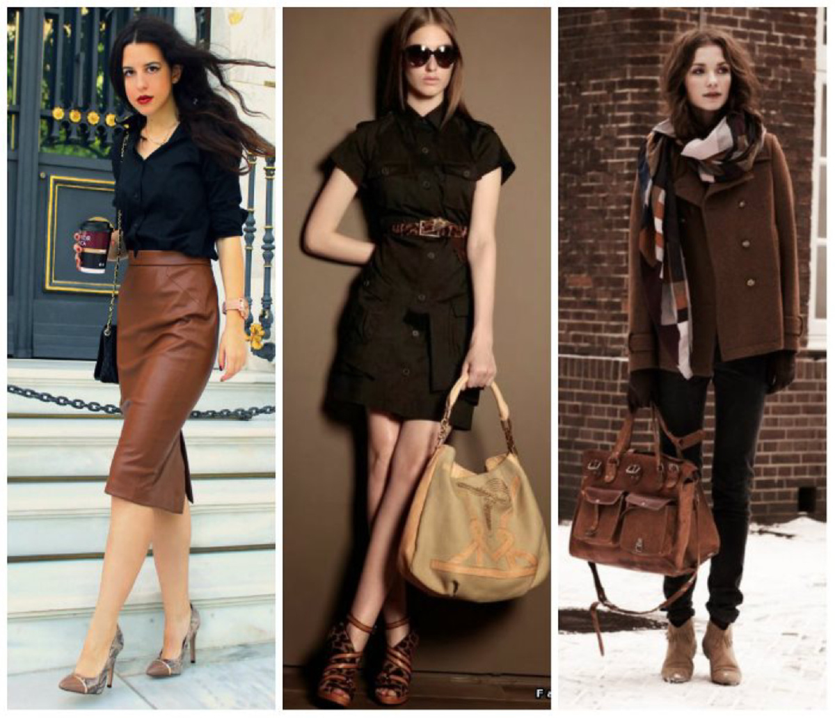 Коричневый цвет с черным в одежде. Сочетание серого и коричневого в одежде. Коричневый цвет с черным в одежде. Сочетание черного и коричневого в одежде. Сочетание цветов в одежде для женщин коричневый.